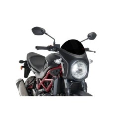 PUIG PARE-BRISE SEMI-CARENE SUZUKI SV650 16-24 NOIR-NOIR