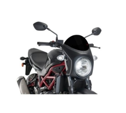 PARABRISAS SEMICARENADO PUIG SUZUKI SV650 16-24 NEGRO-NEGRO