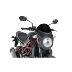 PARABRISAS SEMICARENADO PUIG SUZUKI SV650 16-24 NEGRO-CARBONO