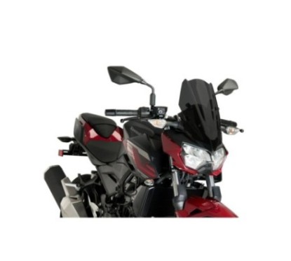 PUIG NAKED WINDSCHILD NG SPORT KAWASAKI Z400 19-24 DARK SMOKE