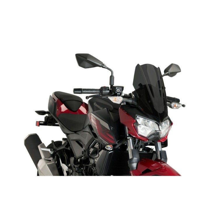 PUIG NAKED WINDSCHILD NG SPORT FUR KAWASAKI Z400 19-24 DARK SMOKE