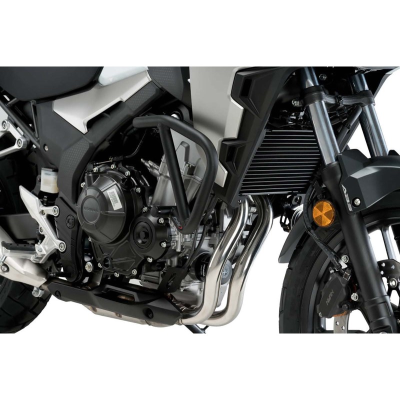 BARRAS DE PROTECCION DEL MOTOR PUIG HONDA CB500X 22-24 NEGRO