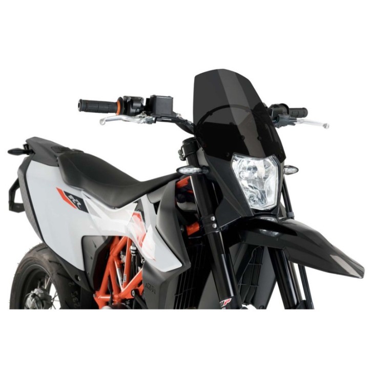 PUIG ECRAN NAKED N.G. SPORT POUR KTM 690 ENDURO R 19-24 FUME FONCE