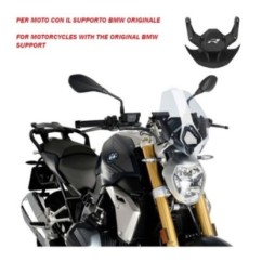 PANTALLA NAKED PUIG NG SPORT-SOPORTE OEM. BMW R1250 R 18-24 TRANSPARENTE