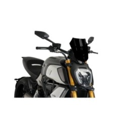 PARABRISAS PUIG NAKED NG SPORT AJUSTABLE DUCATI DIAVEL 1260 19-24 NEGRO