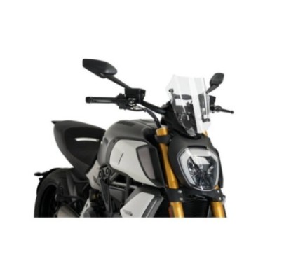 PARABRISAS PUIG NAKED NG SPORT AJUSTABLE DUCATI DIAVEL 1260 19-24 TRANSPARENTE