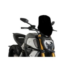 PUIG CUPOLINO NAKED N.G. TOURING REGOLABILE DUCATI DIAVEL 1260 19-24 NERO