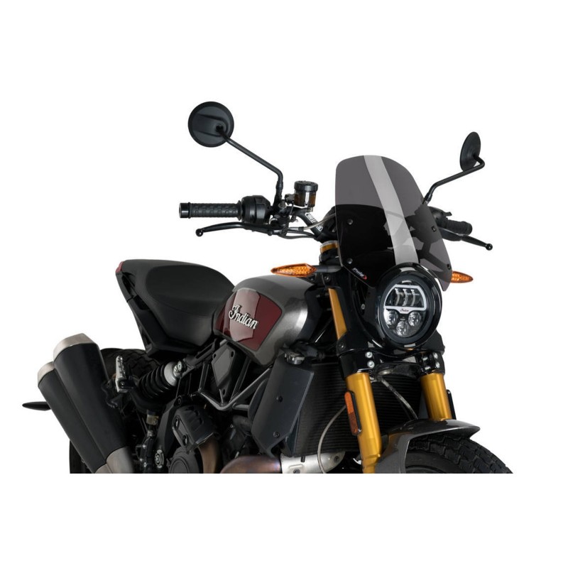 PUIG NAKED WINDSCHILD NG SPORT INDIAN FTR1200 19-24 DARK SMOKE