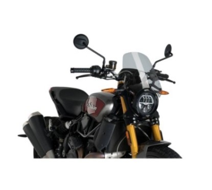 PUIG ECRAN NAKED NG SPORT INDIAN FTR1200 19-24 FUME CLAIR