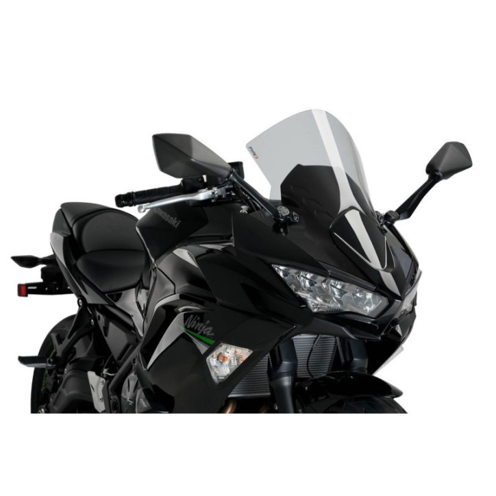 ECRAN PUIG R-RACER POUR KAWASAKI NINJA 650 20-24 FUME CLAIR