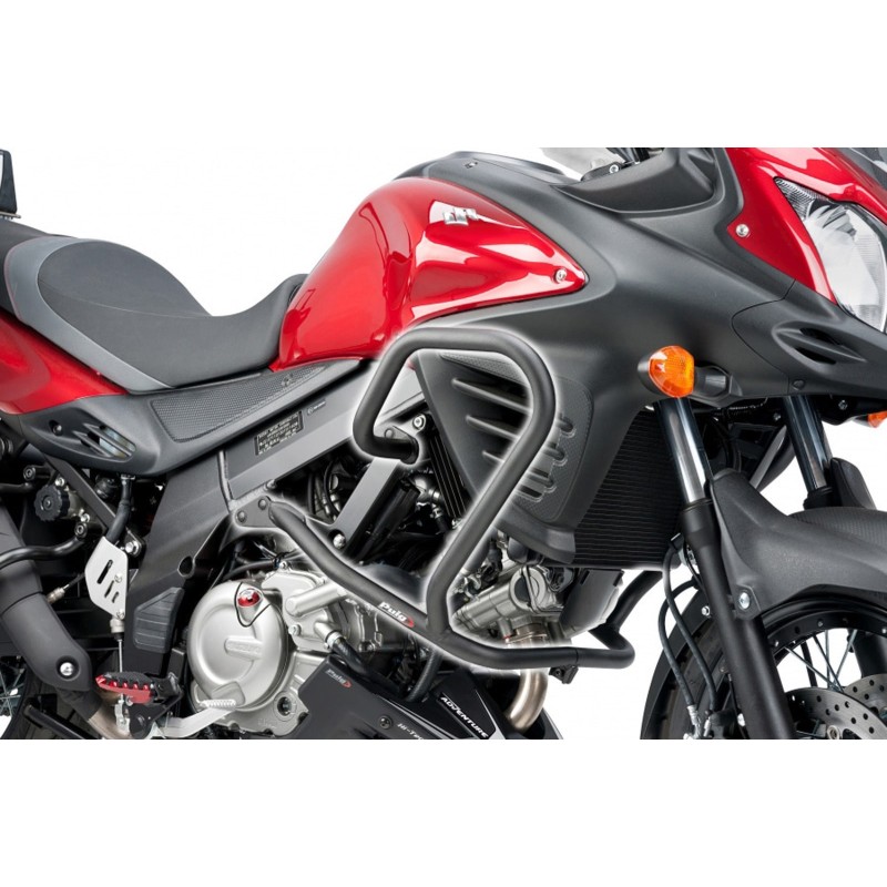 BARRES DE PROTECTION MOTEUR PUIG SUZUKI DL650 V-STROM 17-24 NOIRES