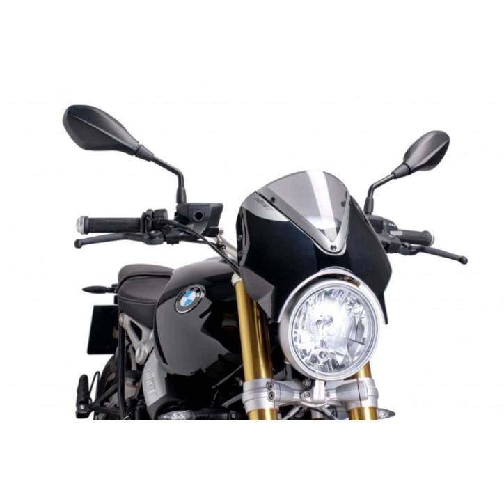 PARE-BRISE ARRIERE PUIG POUR BMW R NINE T 14-16 FUMEE CLAIRE-NOIR