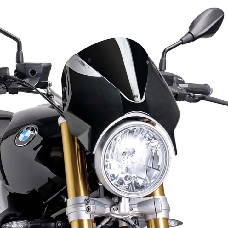 PARE-BRISE ARRIERE PUIG POUR BMW R NINE T 14-16 NOIR-NOIR