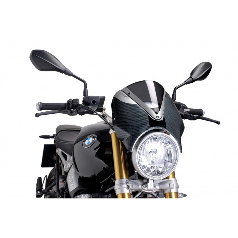 PUIG HECKSCHEIBE BMW R NINE T PURE 17-24 DARK SMOKE-CARBON