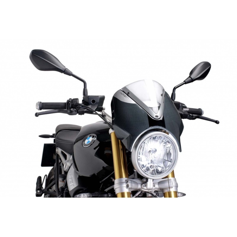 PARABRISAS TRASERO PUIG BMW R NINE T PURE 17-24 TRANSPARENTE-CARBONO