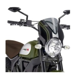 PUIG CUPOLINO RETRO DUCATI SCRAMBLER DESERT SLED 17-22 FUME CHIARO-NERO