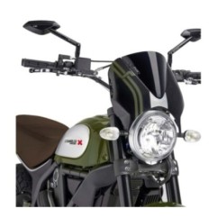 PUIG CUPOLINO RETRO DUCATI SCRAMBLER DESERT SLED 17-22 NERO-NERO