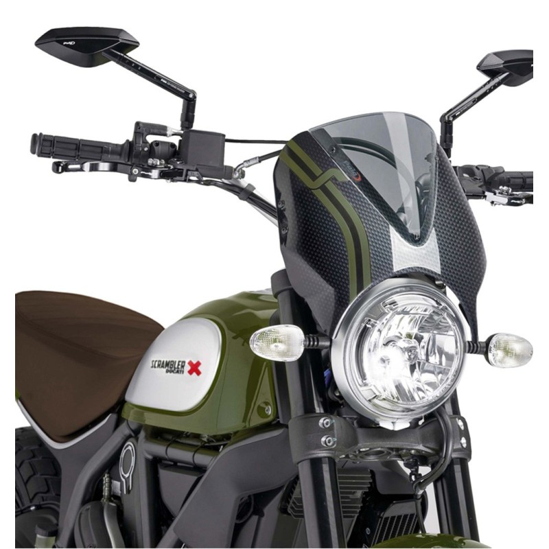 CUpula TRASERA PUIG DUCATI SCRAMBLER 1100 SPORT SPECIAL 18-20 AHUMADO CLARO-CARBONO