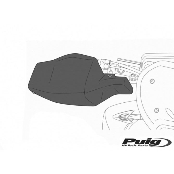 PROTEGE-MAINS PUIG POUR YAMAHA MT-03 20-24 LOOK CARBONE