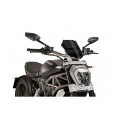 PUIG NAKED NG SPORT ADJUSTABLE WINDSCREEN DUCATI X DIAVEL 16-23 DARK SMOKE