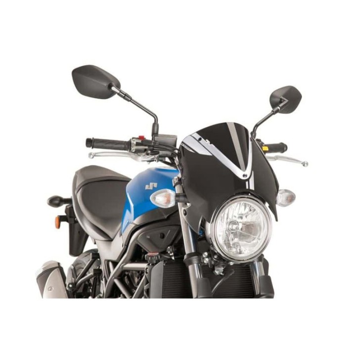 PUIG REAR WINDSCREEN FOR SUZUKI SV650 16-24 BLACK-BLACK