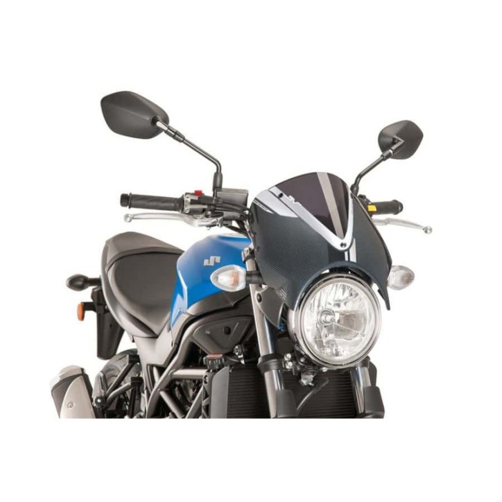 PARABRISAS TRASERA PUIG PARA SUZUKI SV650 16-24 HUMO OSCURO-CARBONO