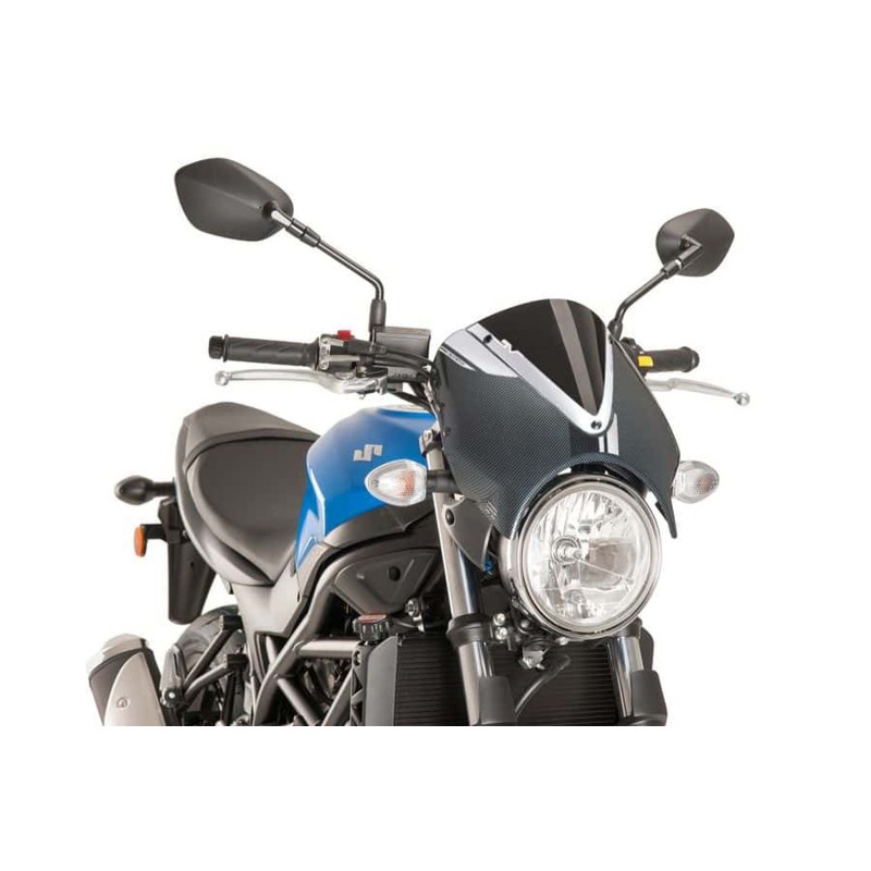 PARABRISAS TRASERO PUIG SUZUKI SV650 16-24 NEGRO-CARBONO