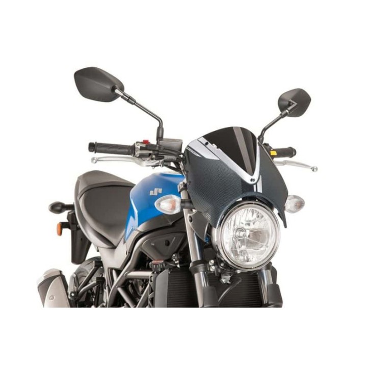 PARABRISAS TRASERO PUIG PARA SUZUKI SV650 16-24 NEGRO-CARBONO