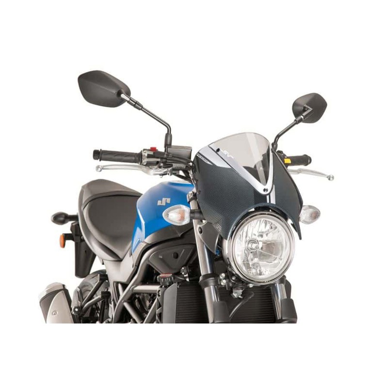 PARABRISAS TRASERA PUIG SUZUKI SV650 16-24 TRANSPARENTE-CARBONO