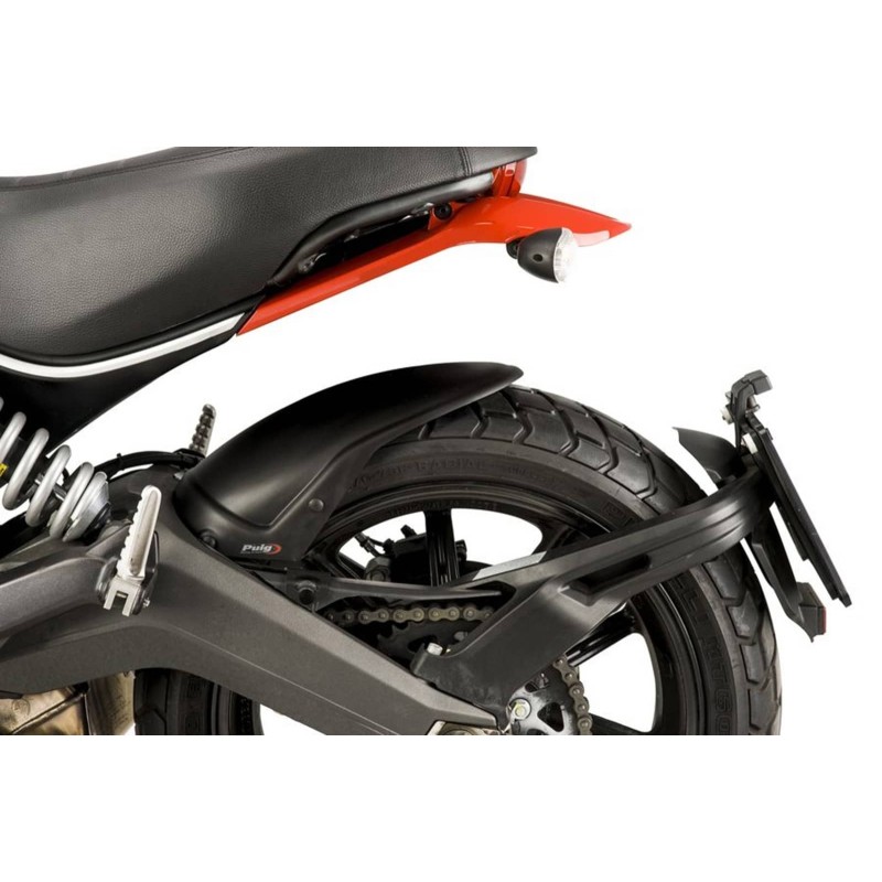 GUARDABARROS TRASERO PUIG DUCATI SCRAMBLER ICON DARK 20-22 NEGRO MATE