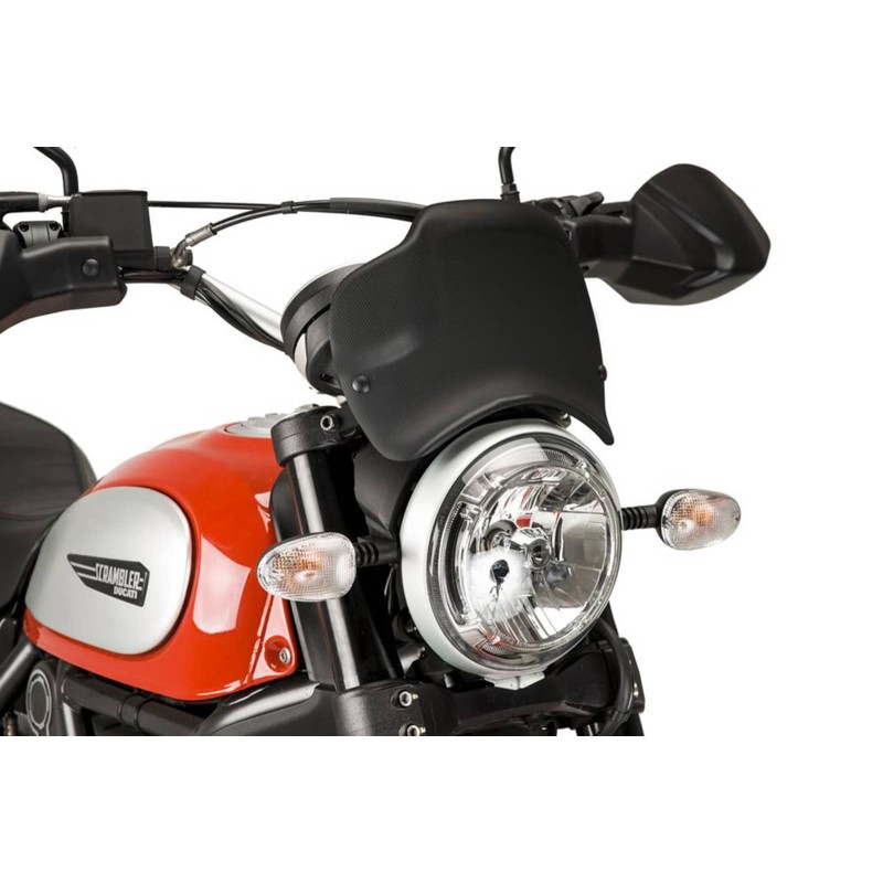 CARENAGE AVANT PUIG DUCATI SCRAMBLER ICON CLASSIC FULL T. 15-24 CARBONE