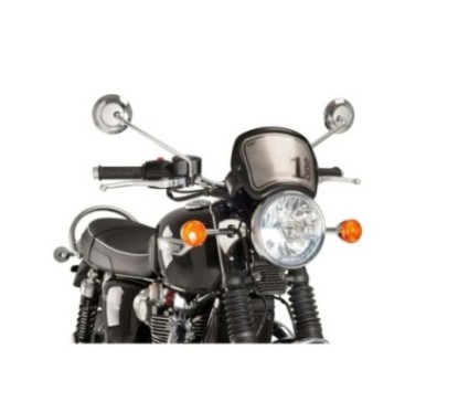 PUIG CARENATURA FRONTALE TRIUMPH BONNEVILLE T120 BLACK 21-24 CARBON