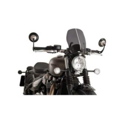 PUIG CUPOLINO NAKED N.G. TOURING TRIUMPH BONNEVILLE BOBBER 17-20 FUME SCURO