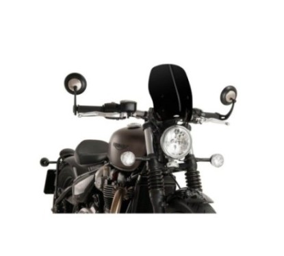 PUIG ECRAN NAKED N.G. TOURING TRIUMPH BONNEVILLE BOBBER 17-20 NOIR