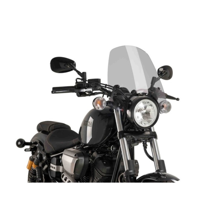 PUIG Bulle Nue NG TOURING POUR YAMAHA XV950 RACER 16-17 FUMEE CLAIRE