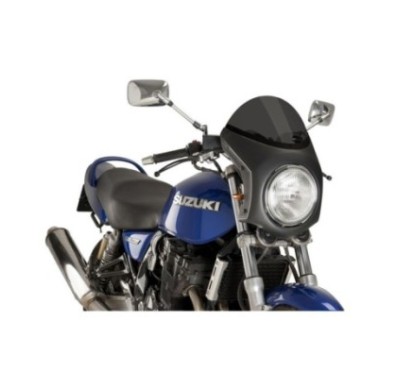 PUIG PARE-BRISE SEMI-CARENEE TRIUMPH THRUXTON 16-19 FUMEE FONCEE-CARBONE