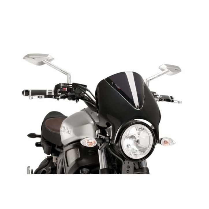 PUIG REAR WINDSCREEN FOR YAMAHA XSR700 16-20 DARK SMOKE-BLACK