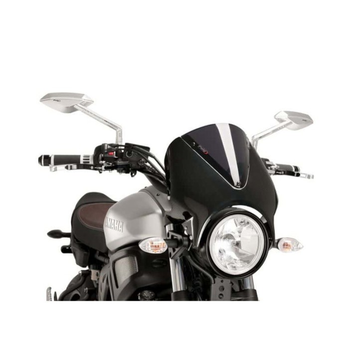 PARE-BRISE ARRIERE PUIG POUR YAMAHA XSR900 16-21 FUMEE FONCEE-CARBONE