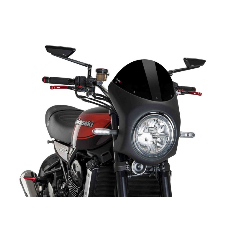 PUIG PARE-BRISE SEMI-CARENE KAWASAKI Z900 RS SE 22-24 NOIR-NOIR