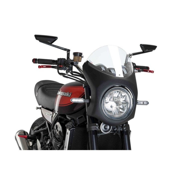 PUIG ECRAN SEMI-CARENE POUR KAWASAKI Z900 RS SE 22-24 TRANSPARENT-NOIR