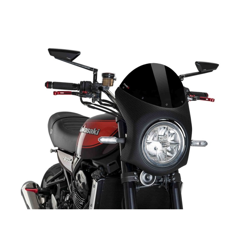 CUBREPUG SEMICARENADO KAWASAKI Z900 RS SE 22-24 NEGRO-CARBONO