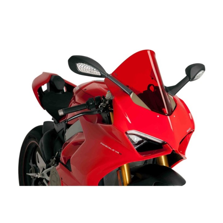 PUIG PARE-BRISE R-RACER POUR DUCATI PANIGALE V2 20-24 ROUGE