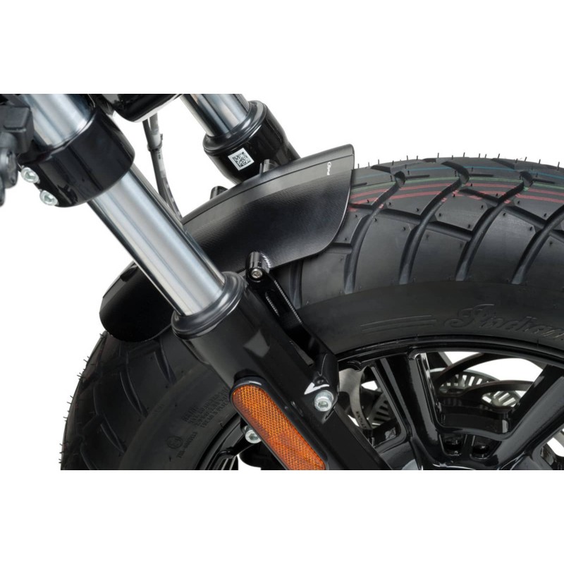 GUARDABARROS DELANTERO ALUMINIO PUIG INDIAN SCOUT 15-24 NEGRO