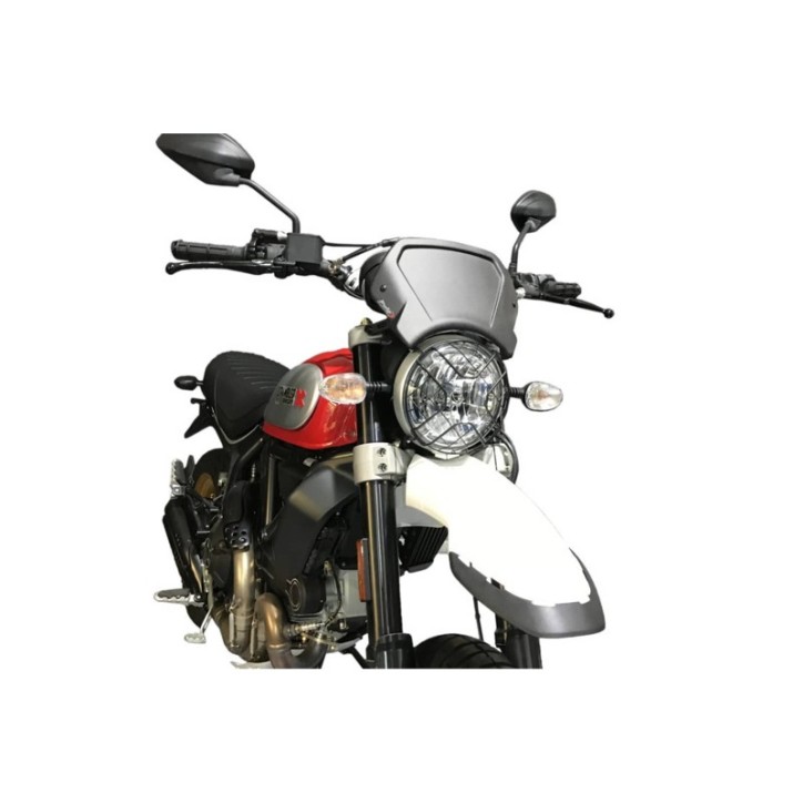 CARENAGE AVANT PUIG ALUMINIUM POUR DUCATI SCRAMBLER 1100 DARK PRO 21-24 ARGENT