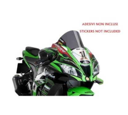 ECRAN PUIG R-RACER KAWASAKI ZX-10R NINJA KRT 16-20 FUME FONCE