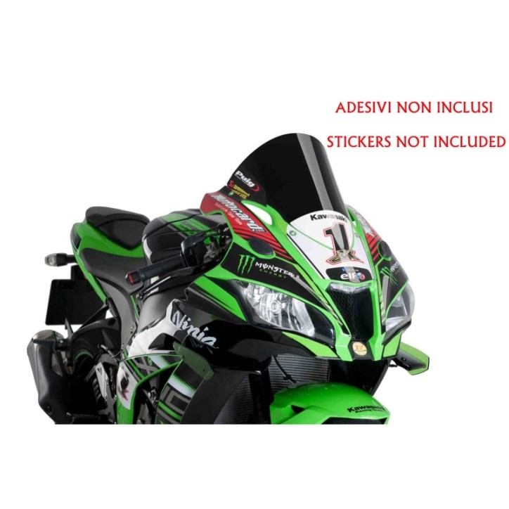 ECRAN PUIG R-RACER POUR KAWASAKI ZX-10R NINJA KRT 16-20 NOIR