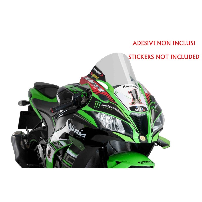 PUIG WINDSCHUTZSCHEIBE R-RACER KAWASAKI ZX-10R NINJA KRT 16-20 TRANSPARENT