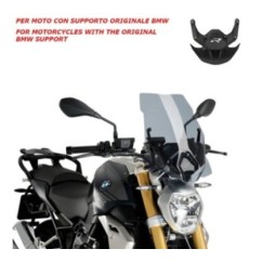 PANTALLA DESNUDA PUIG NG TOURING-SOPORTE OEM. BMW R1250 R 18-24 HUMO LIGERO