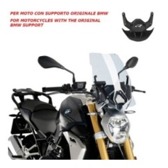 PUIG CUPOLINO NAKED N.G. TOURING-OEM SUPP. BMW R1250 R 18-24 TRASPARENTE