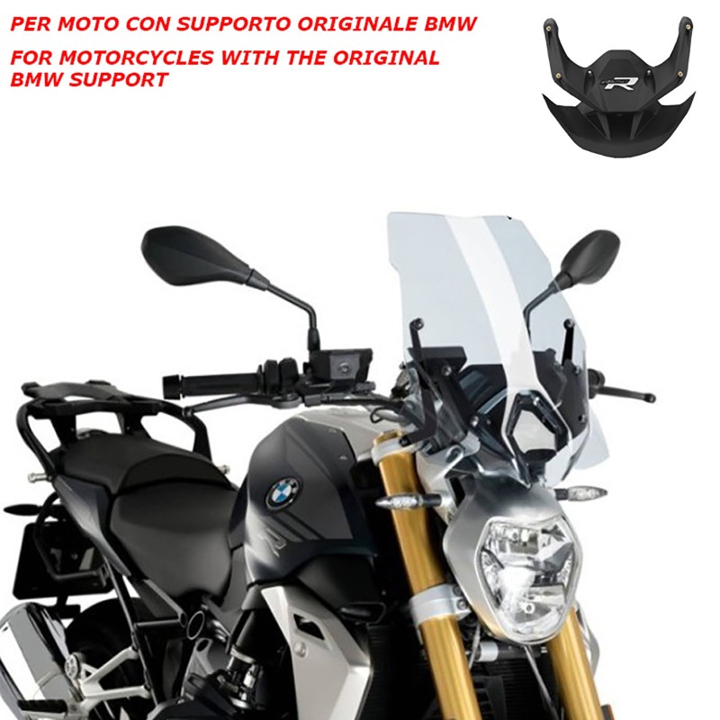 PUIG NAKED SCREEN NG TOURING-OEM SUPP. BMW R1250 R 18-24 TRANSPARENT